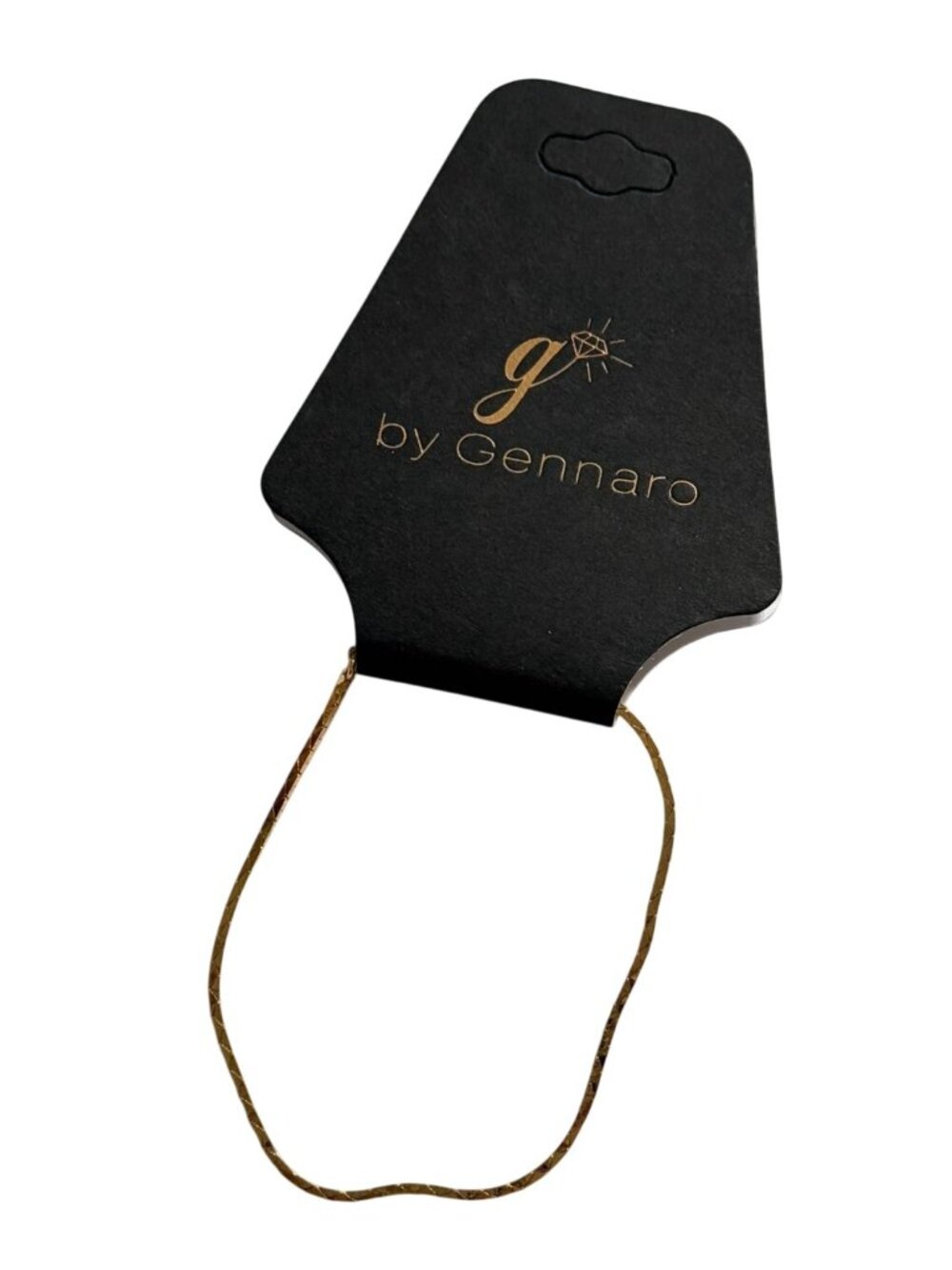 Gennaro Gold Tone Dainty Chain Bracelet-7.5 in